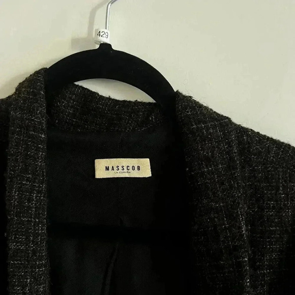 429 Masscob Oversized Cardigan Sweater Size 38 Color Dark Grey - Picture 2 of 5